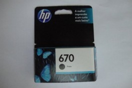 Cartucho de Tinta HP 670 Preto Original - Impressoras HP MF5525, MF4616, MF4615, MF4625