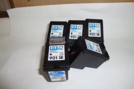 Cartucho de Tinta HP 901 Preto Remanufaturado ImpressorasJ4660, J4680, J4500....
